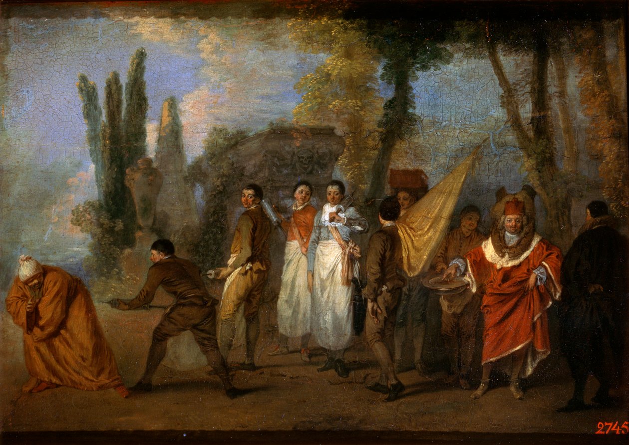 Une satire sur les médecins - Jean Antoine Watteau