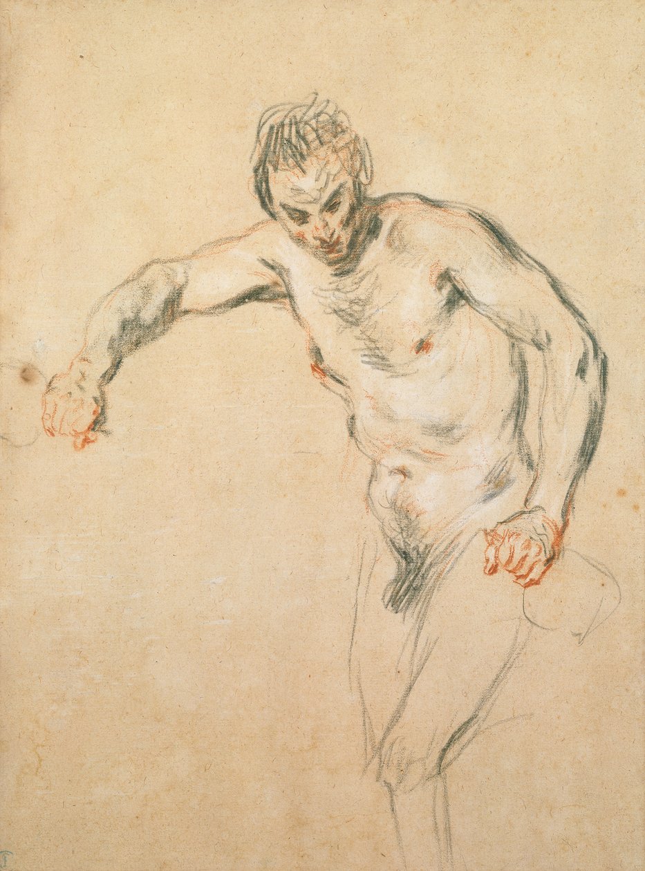 Un satyre versant du vin, c.1716 - Jean-Antoine Watteau