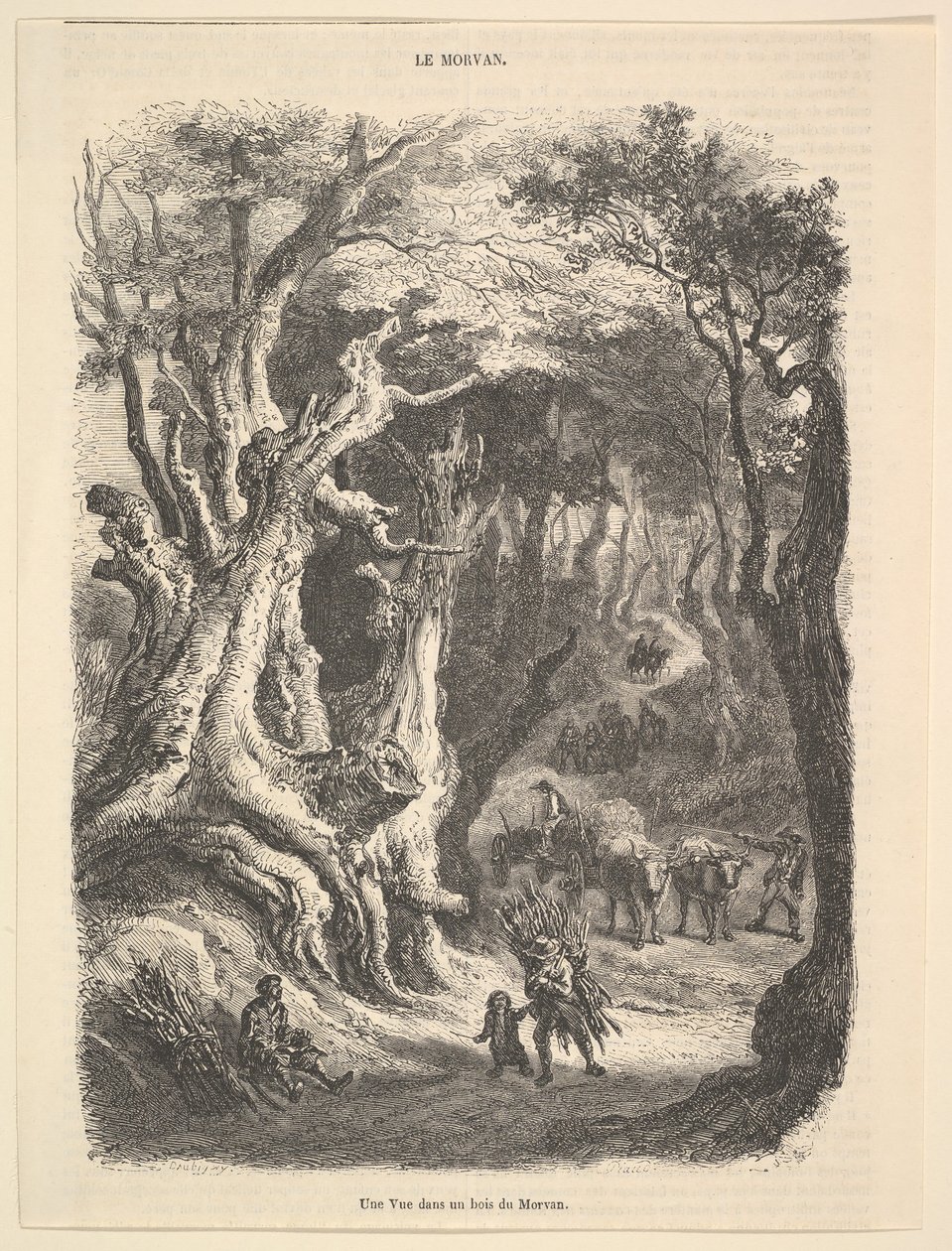 Vue dans la forêt de Morvan, 1837-66 - Jean Antoine Watteau