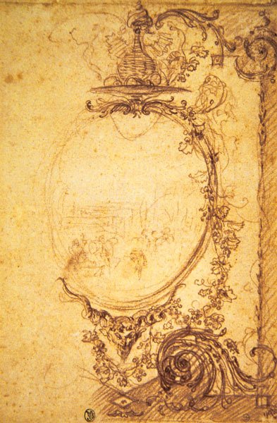 Design pour panneau décoratif : Automne - Jean Antoine Watteau