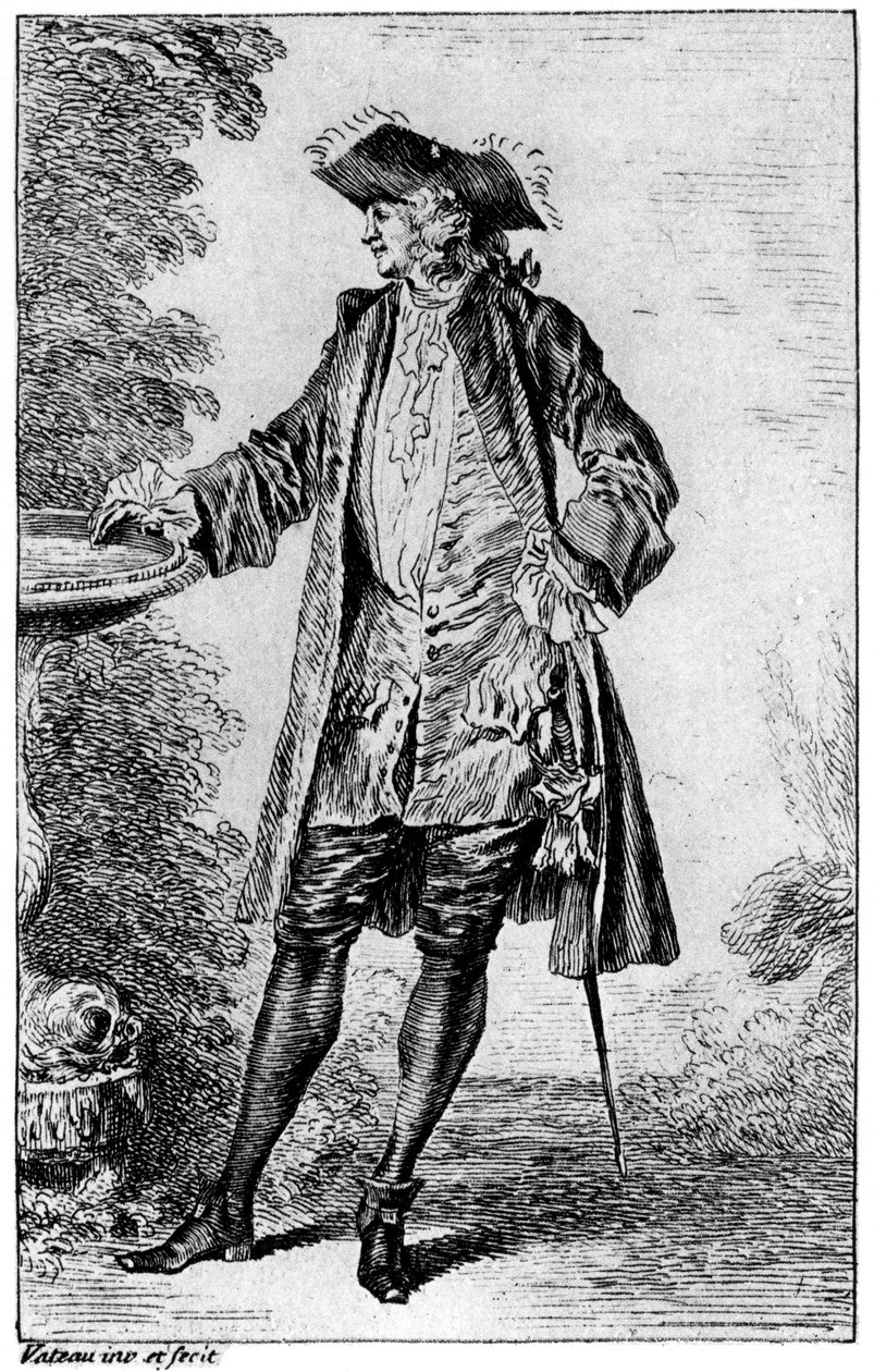 Figure, vers 1700-1720, 1924 - Jean Antoine Watteau
