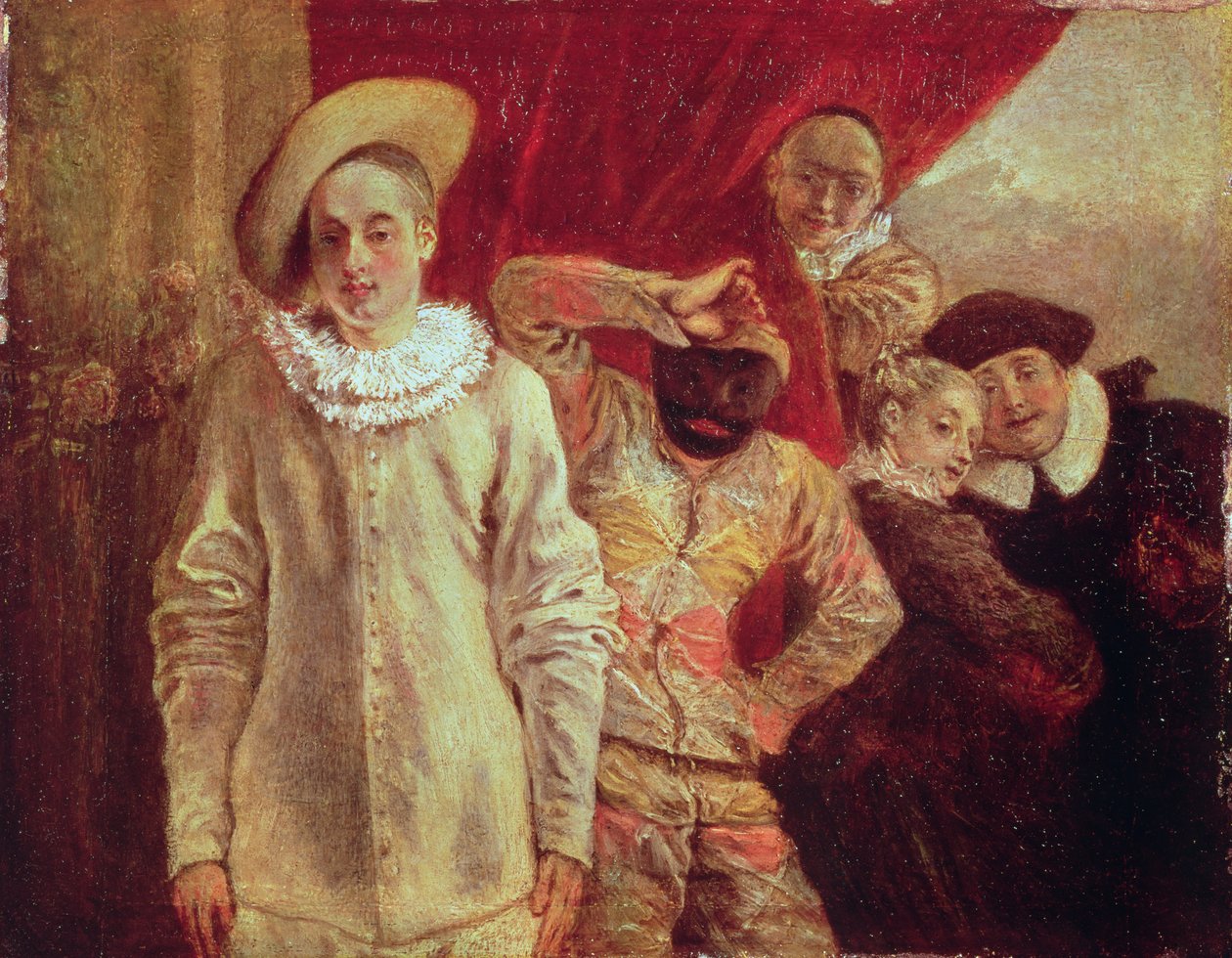 Arlequin, Pierrot et Scapin, Acteurs de la Commedia dell