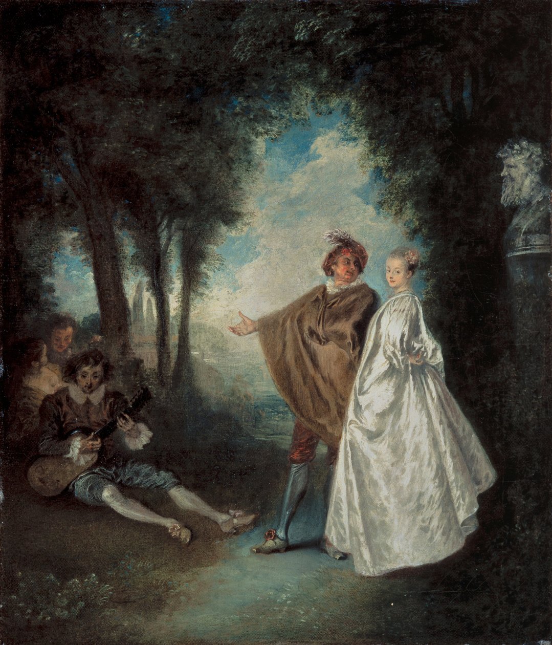 La Promenade - Jean-Antoine Watteau