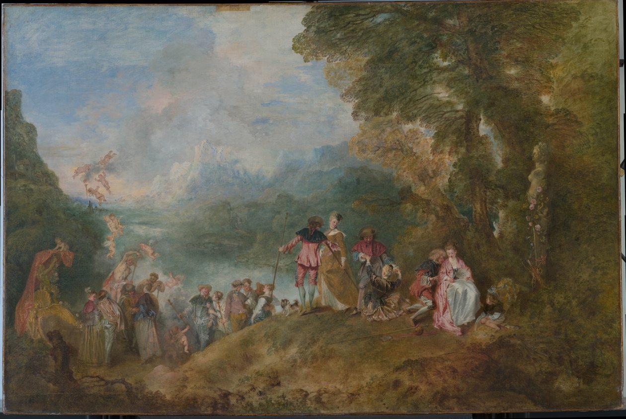 Pèlerinage à Cythère Embarquement pour Cythère, 1717 - Jean Antoine Watteau