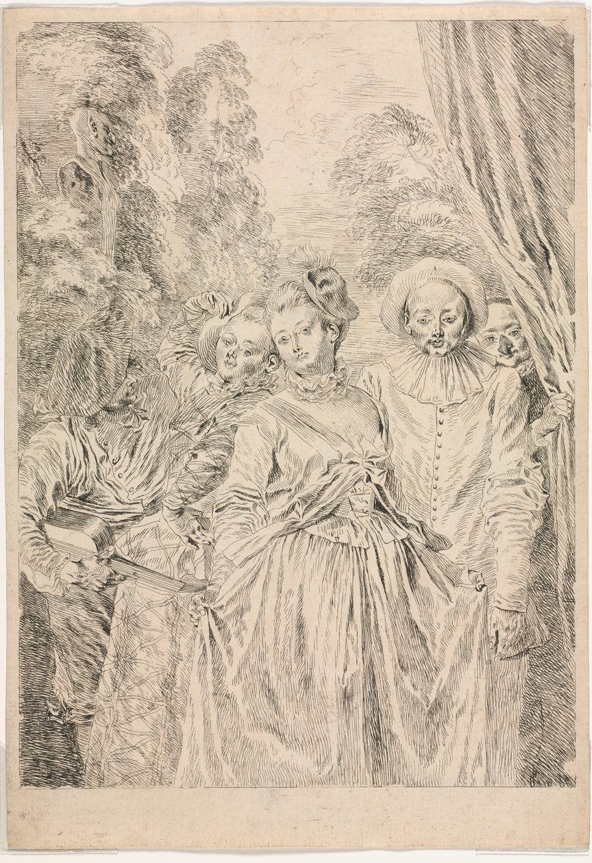 Les vêtements sont italiens - Jean Antoine Watteau