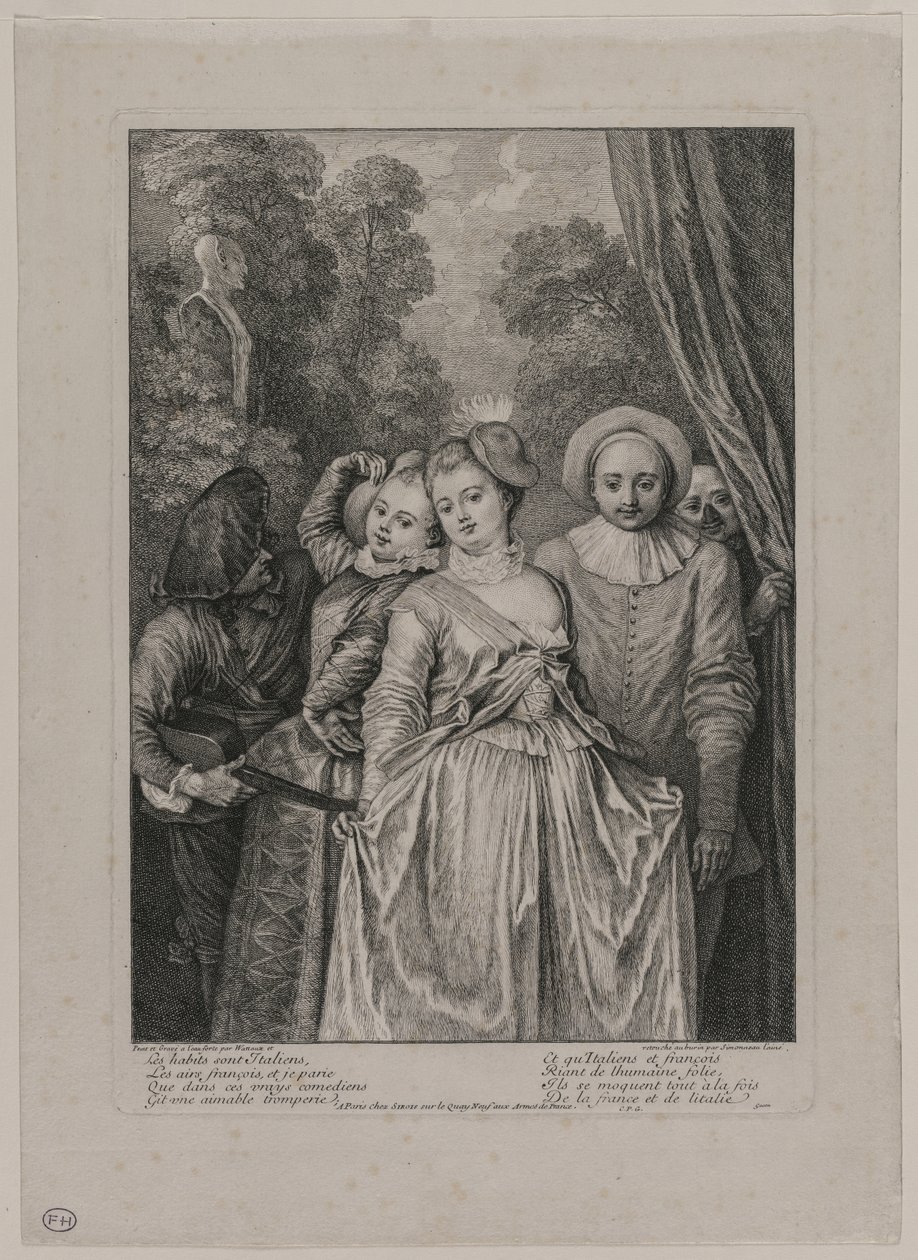 Les vêtements sont italiens, 1715-1716 - Jean Antoine Watteau