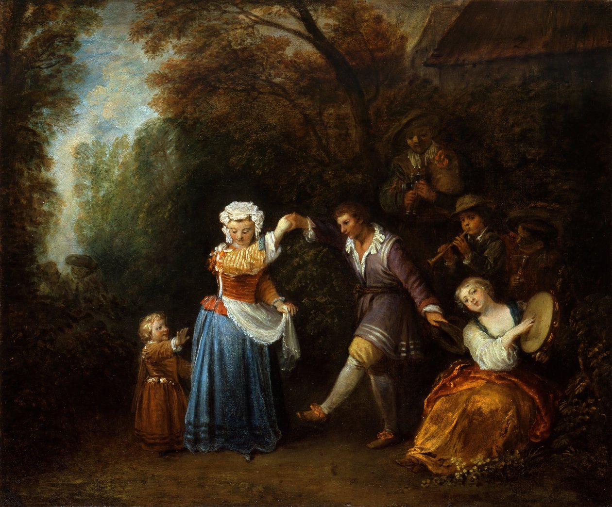 La danse country - Jean-Antoine Watteau