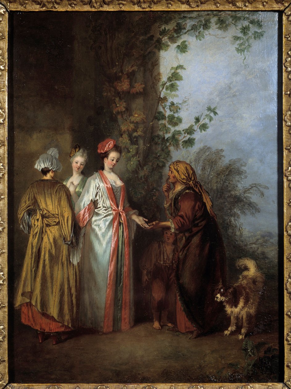 La diseuse de bonne aventure - Jean Antoine Watteau