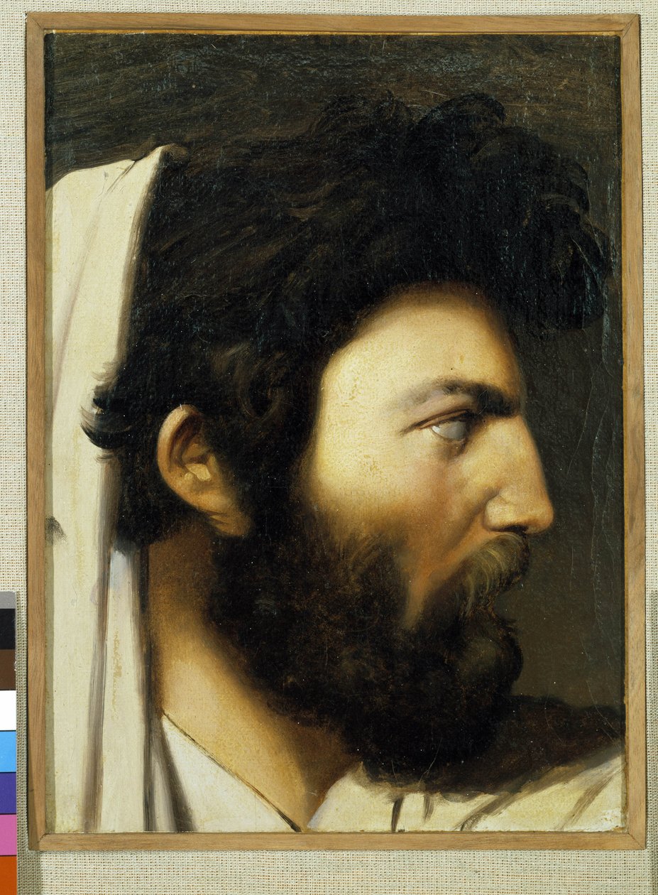 Portrait d'un homme de profil | Estampe d'art