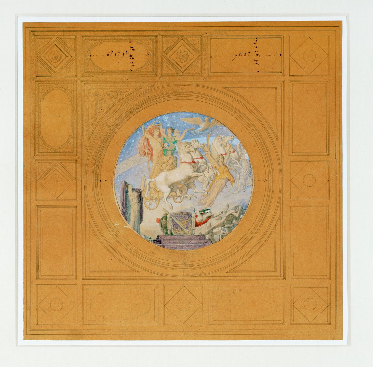 Apothéose de Napoléon Ier. Inscription, en or, sous ... - Jean Auguste Dominique Ingres