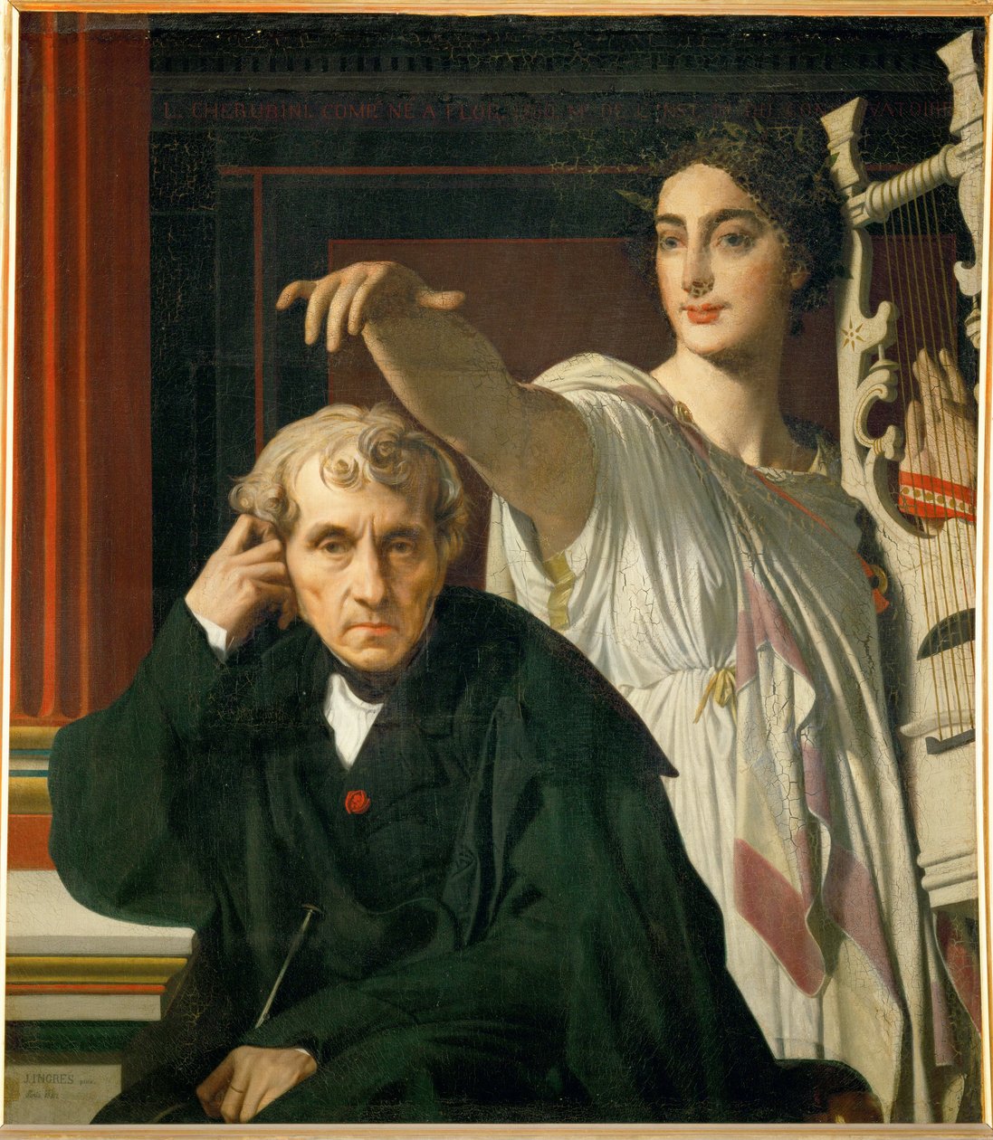 Le compositeur Luigi Cherubini et sa muse ... - Jean Auguste Dominique Ingres