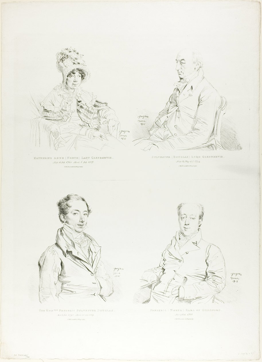 Quatre Portraits de Famille - Jean Auguste Dominique Ingres
