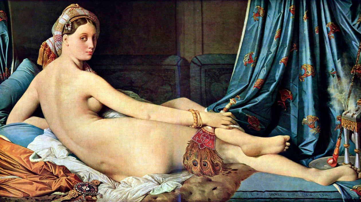 French: La grande odalisque Grande Odalisque - Jean Auguste Dominique Ingres