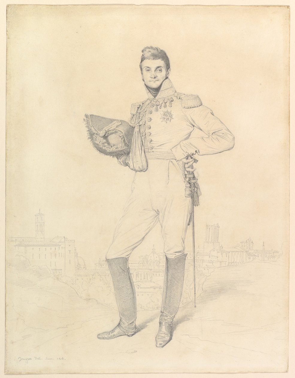 Général Louis-Étienne Dulong de Rosnay - Jean Auguste Dominique Ingres