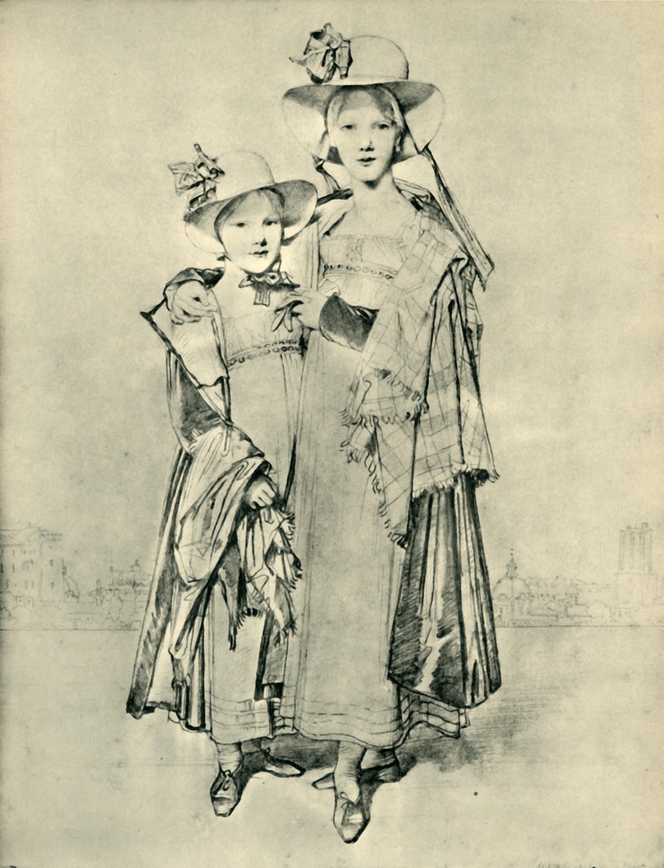 Harriet et Caroline Montagu, Rome - Jean Auguste Dominique Ingres