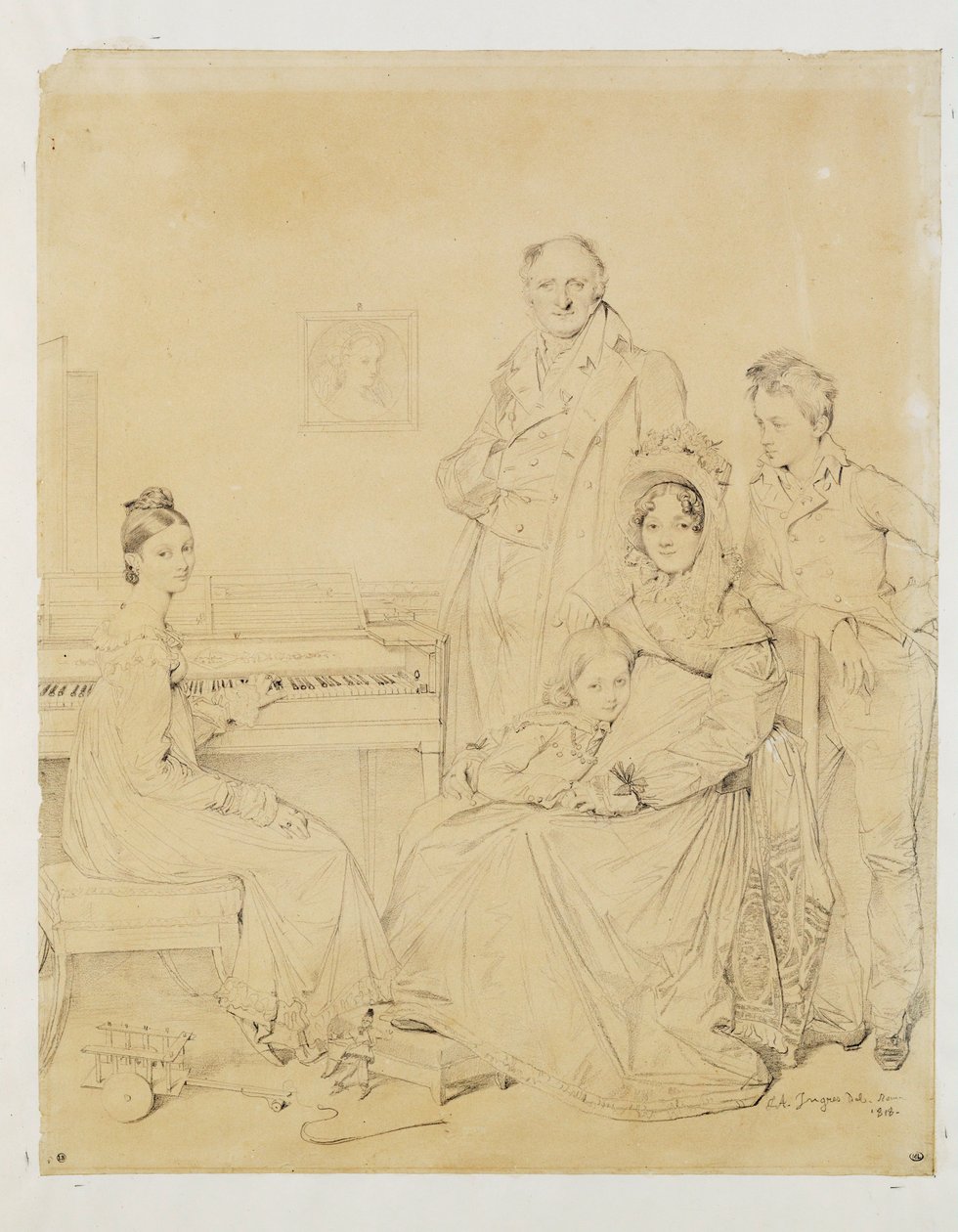 La famille Stamaty ... - Jean Auguste Dominique Ingres