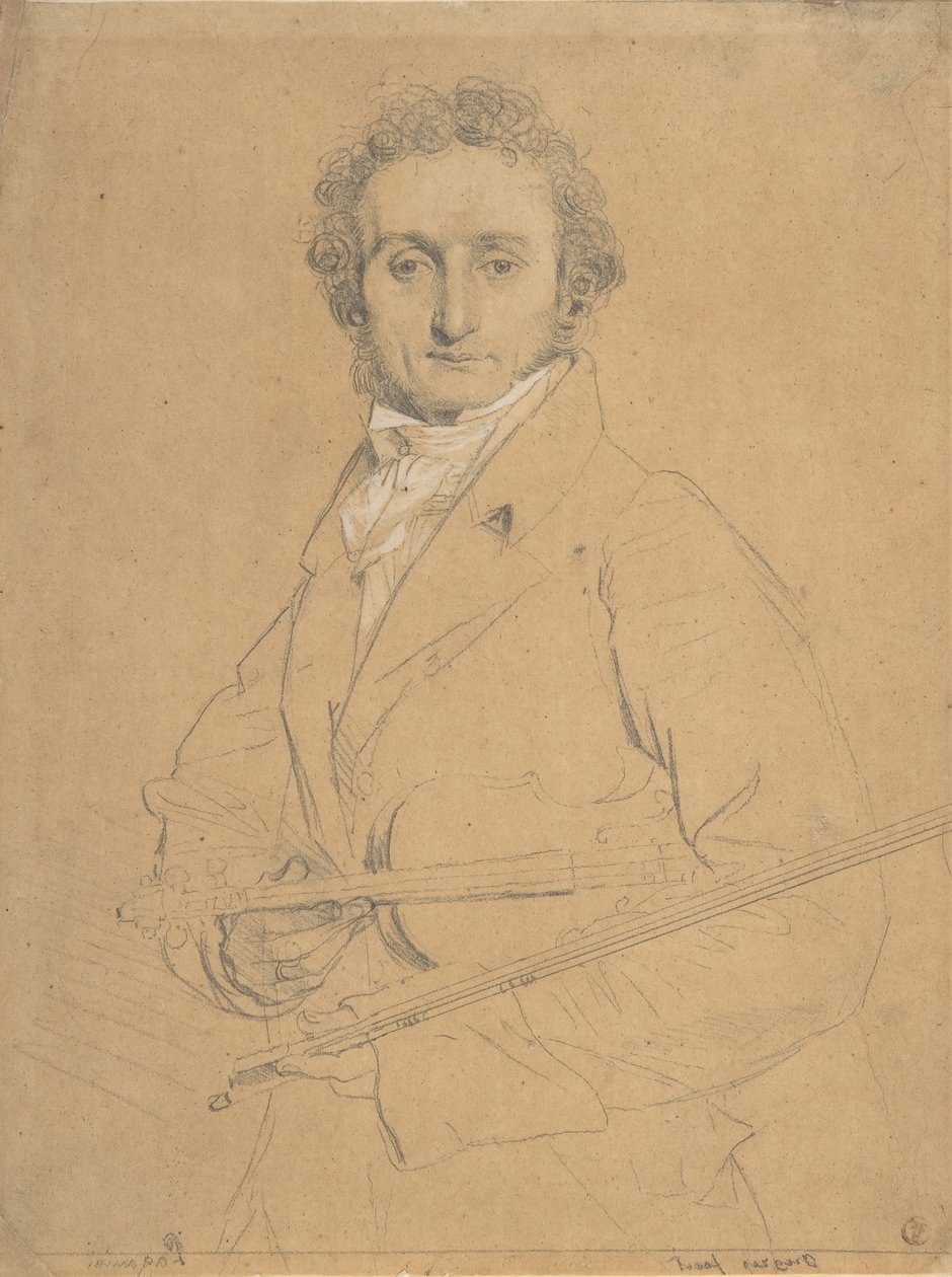 Niccolò Paganini - Jean Auguste Dominique Ingres