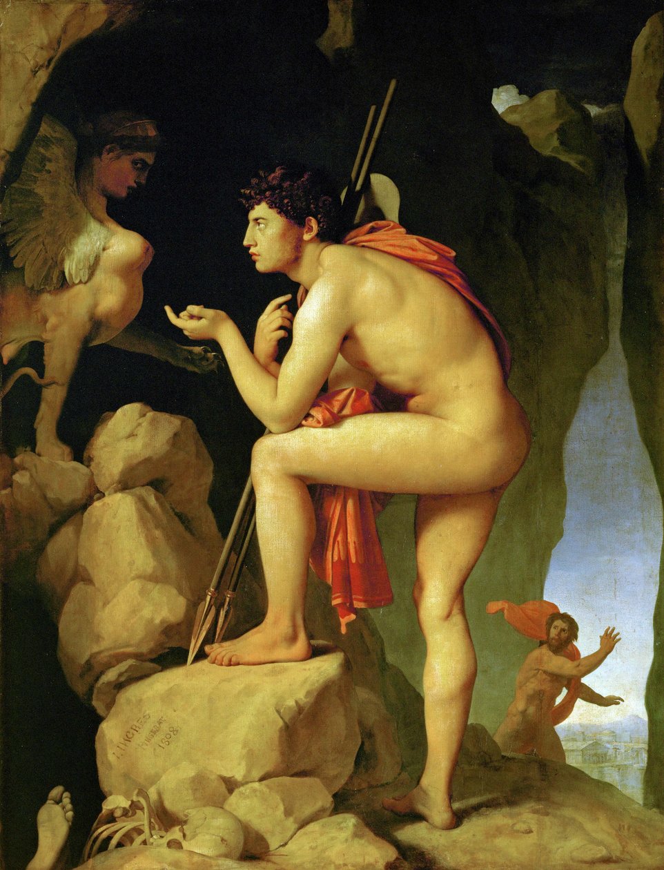 Œdipe résolvant les énigmes du sphinx ... - Jean Auguste Dominique Ingres