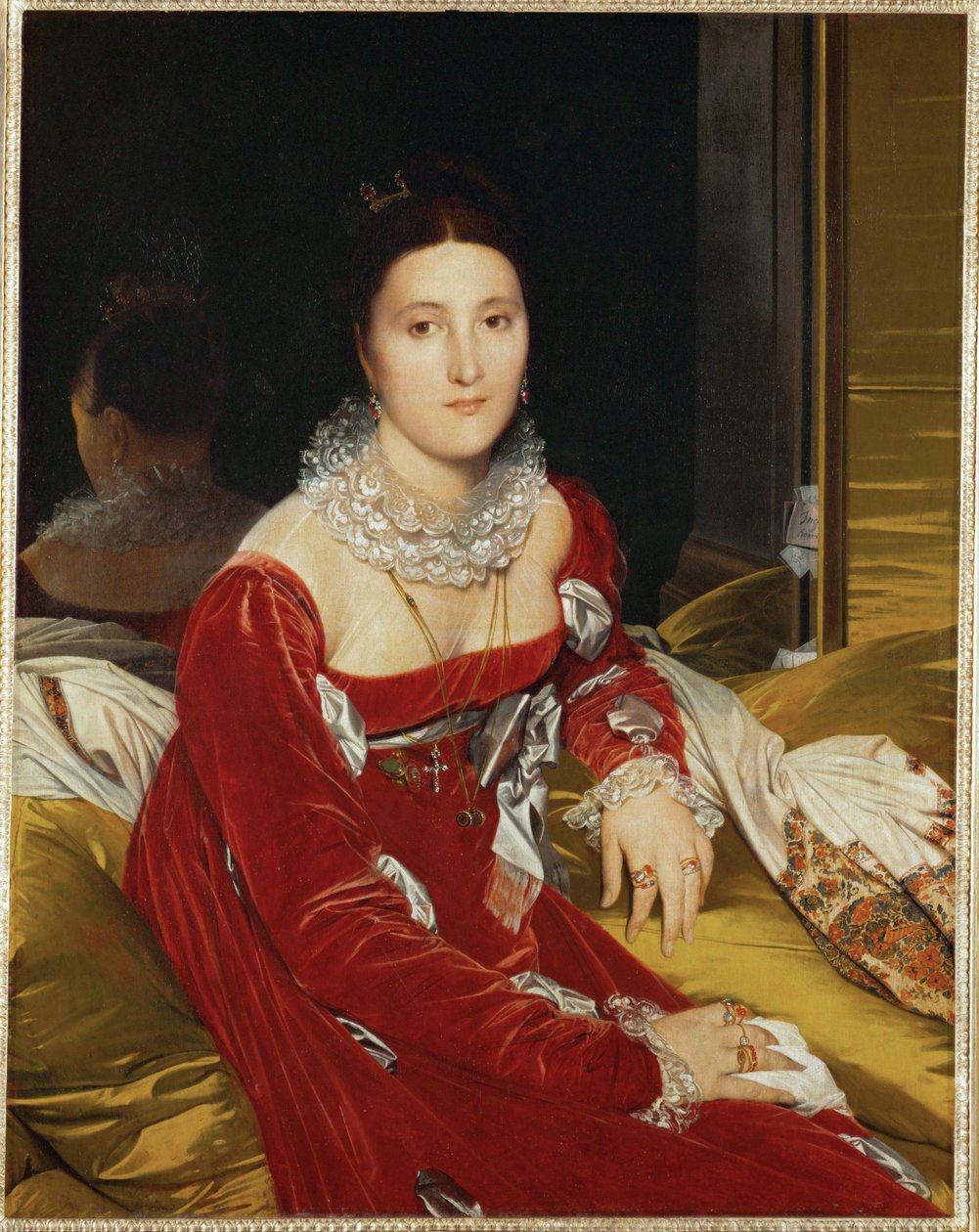 Portrait de Mme. de Senonnes (painting on canvas) - Jean Auguste Dominique Ingres