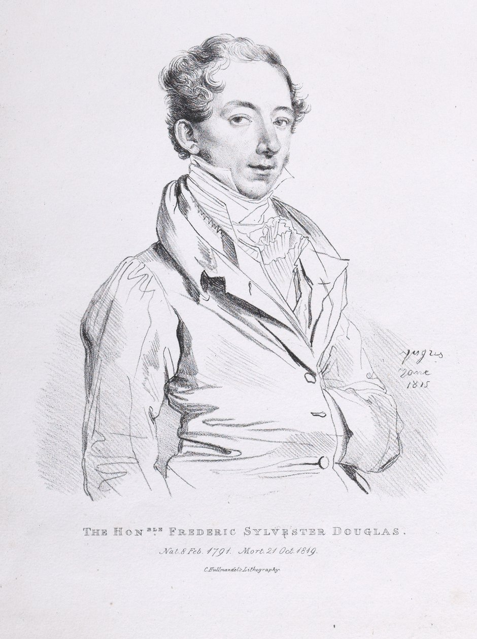 Portrait de Frederick Sylvester Douglas - Jean Auguste Dominique Ingres