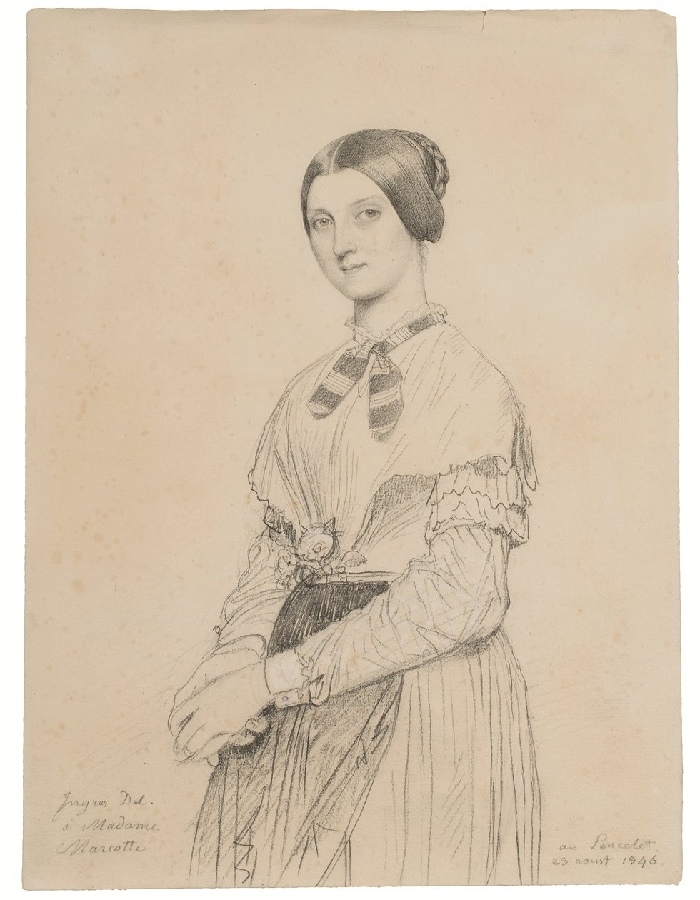 Portrait de Marie Marcotte - Jean Auguste Dominique Ingres