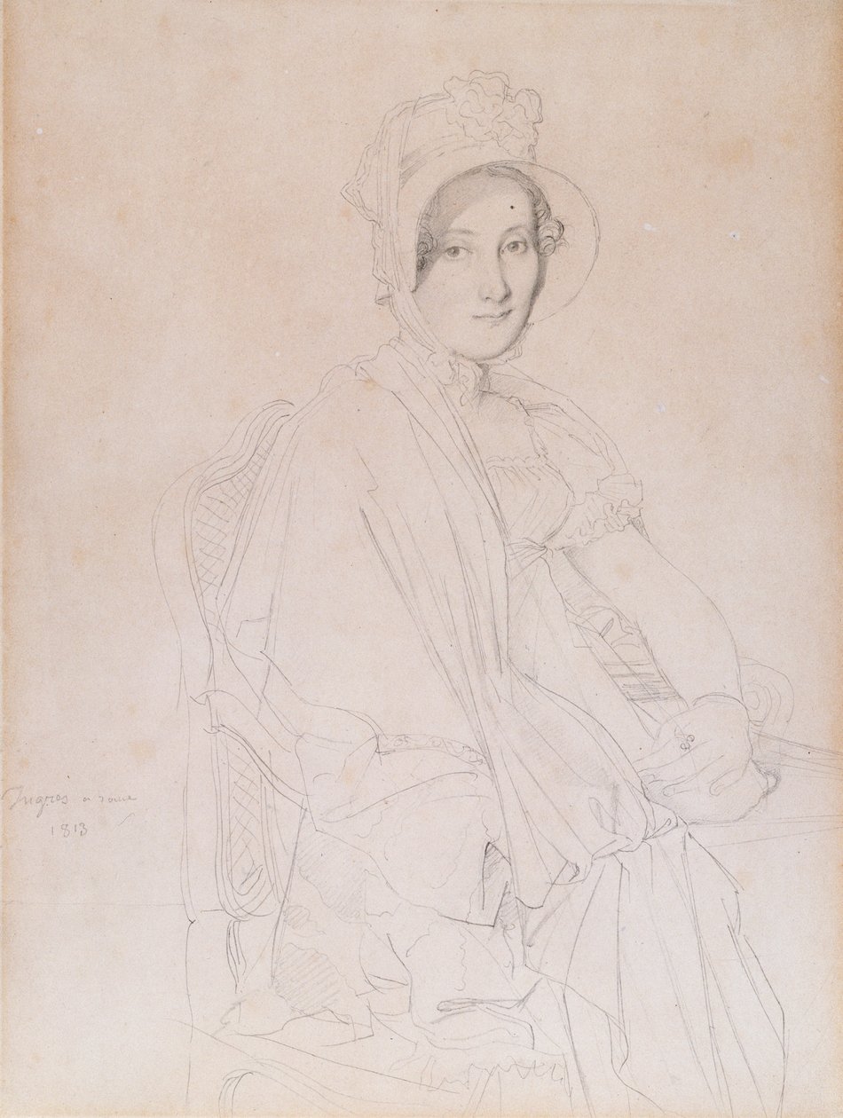 Portrait de Marie Marcoz, plus tard vicomtesse de Senonnes, 1813 - Jean Auguste Dominique Ingres