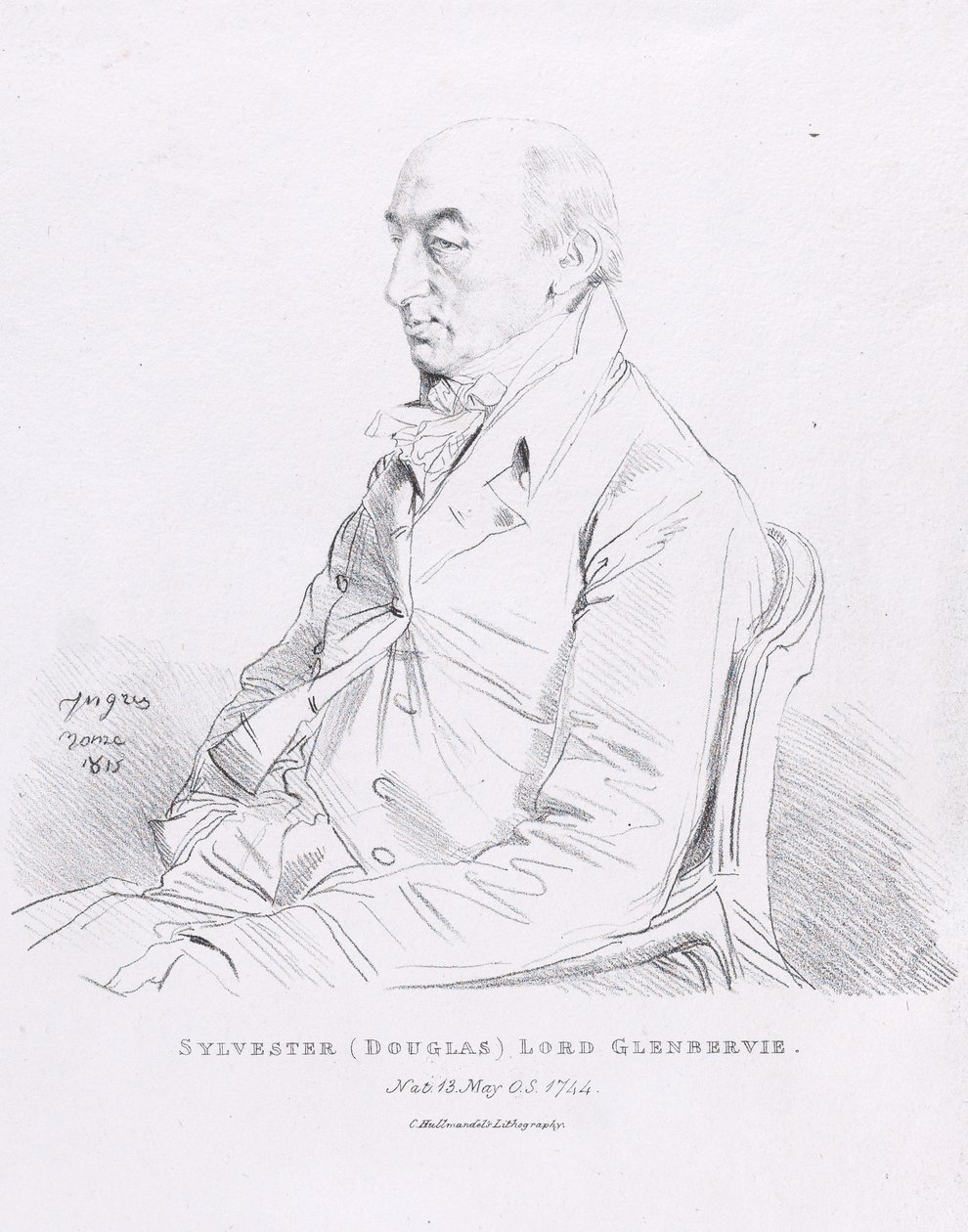 Portrait de Sylvester (Douglas), lord Glenbervie - Jean Auguste Dominique Ingres