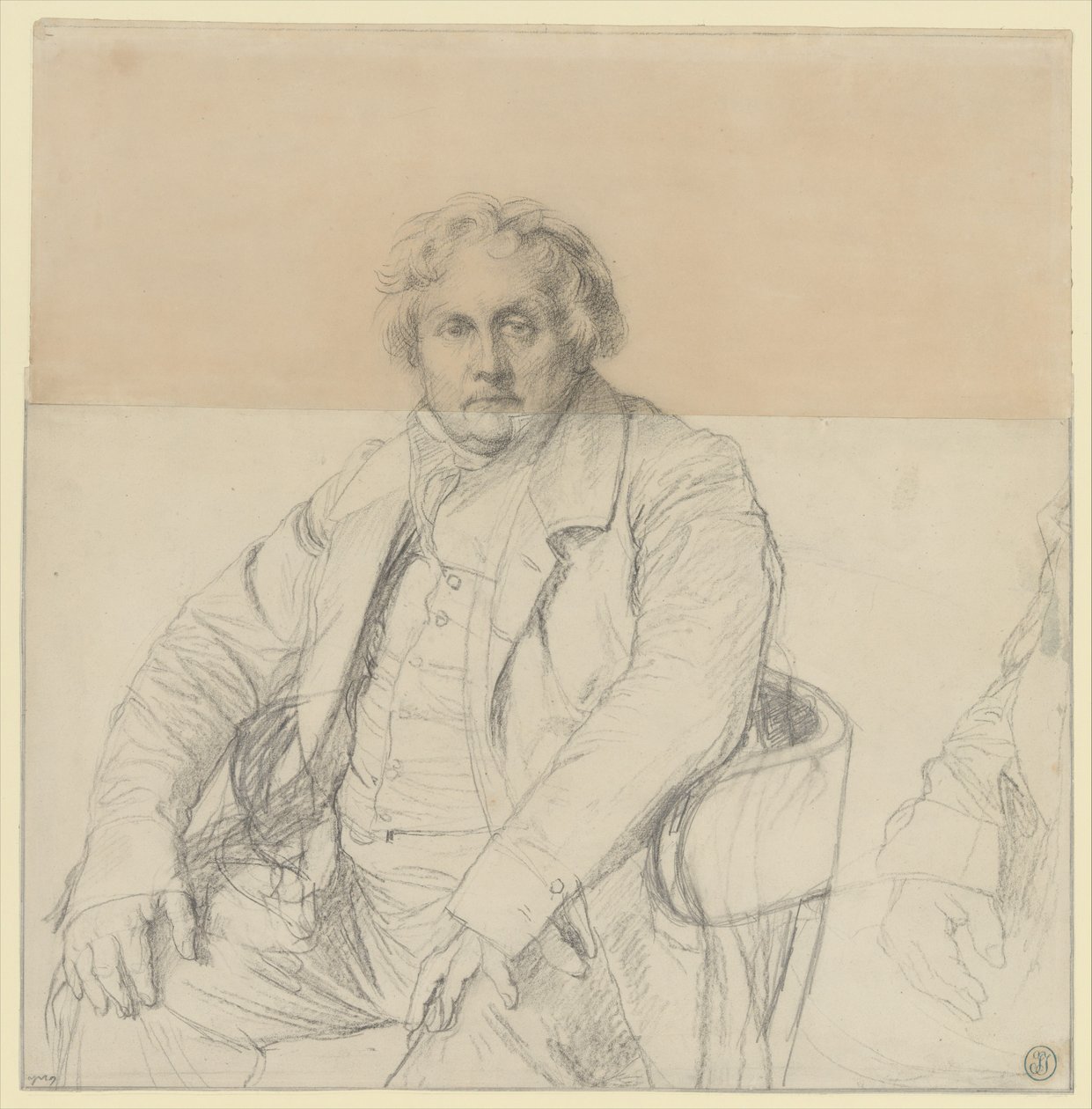 Étude pour le portrait de Louis-François Bertin (1766-1841) - Jean Auguste Dominique Ingres