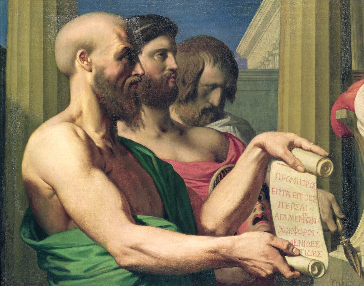 Les Tragédiens grecs, étude pour 