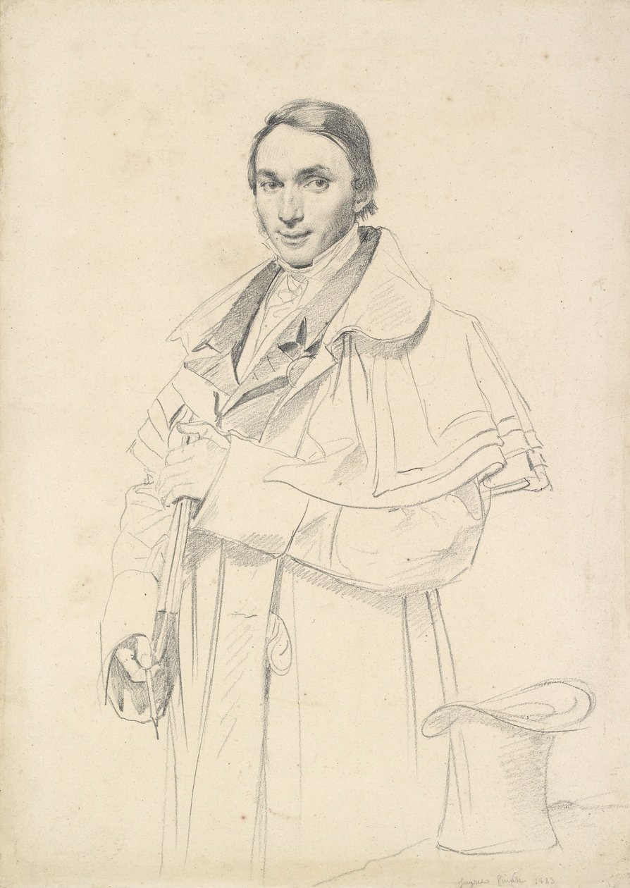 Portrait en trois-quarts de Jean-François-Antoine Forest, 1823 - Jean Auguste Dominique Ingres