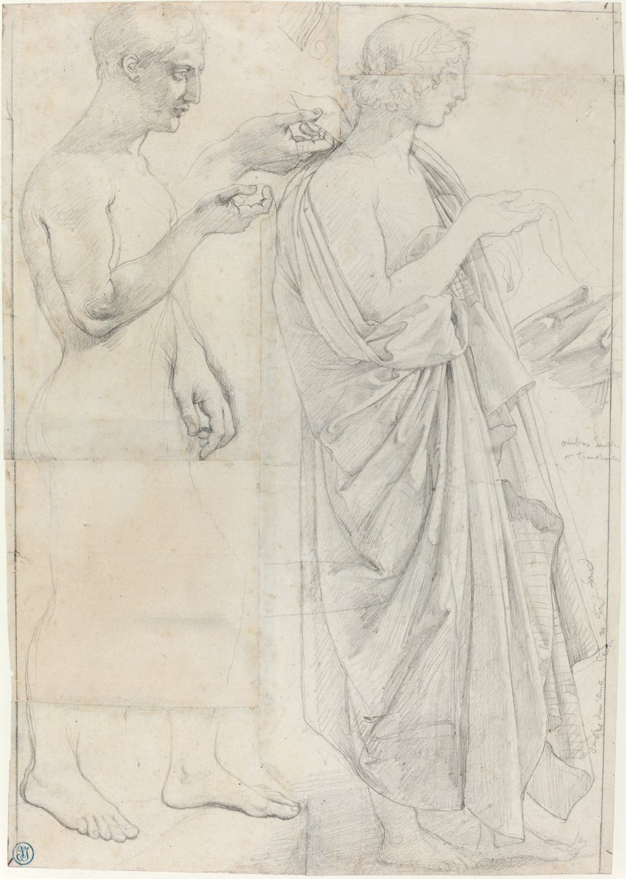 Deux études de Virgile - Jean Auguste Dominique Ingres