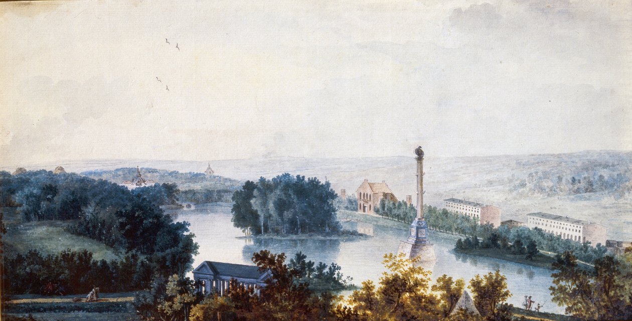 Tsarskoye Selo. La colonne de Chesme - Jean Balthazard de la Traverse