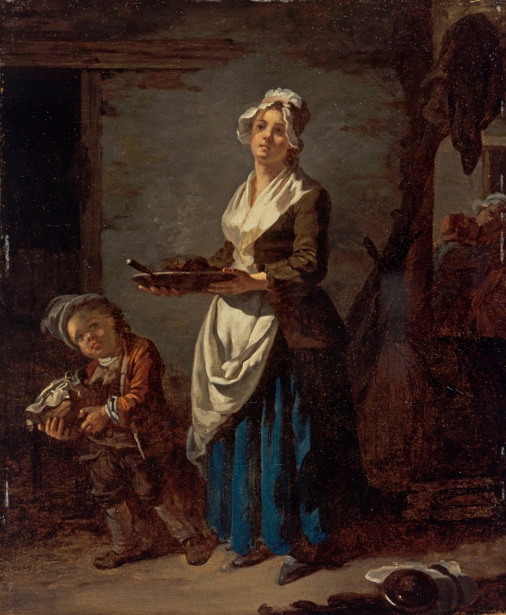 Une cuisinière et une soubrette - Jean Baptiste (1728 1806) Charpentier