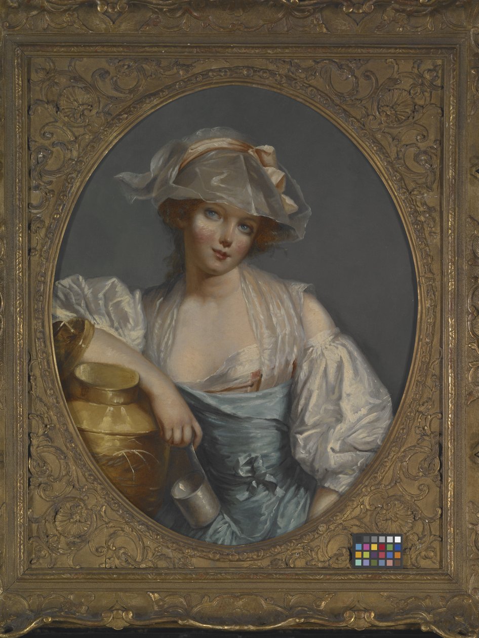 Une jeune servante - Jean Baptiste (school of) Greuze
