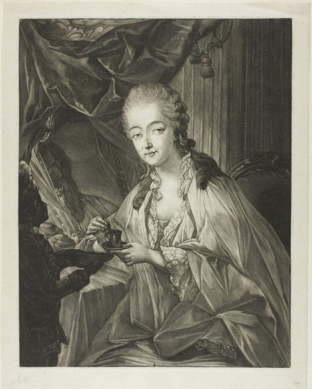 Jeanne Bécu, Comtesse Du Barry, and her servant Zamor - Jean Baptiste Andre Gautier D