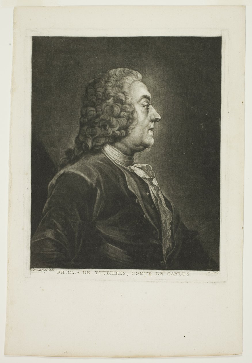 Philippe Claude Tubières, Comte de Caylus - Jean Baptiste Andre Gautier D