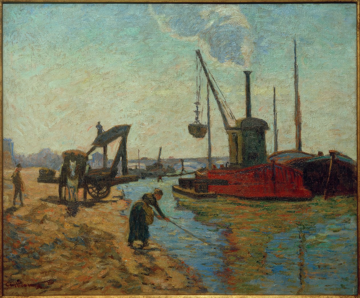 Travaux sur le Pont National - Jean Baptiste Armand Guillaumin