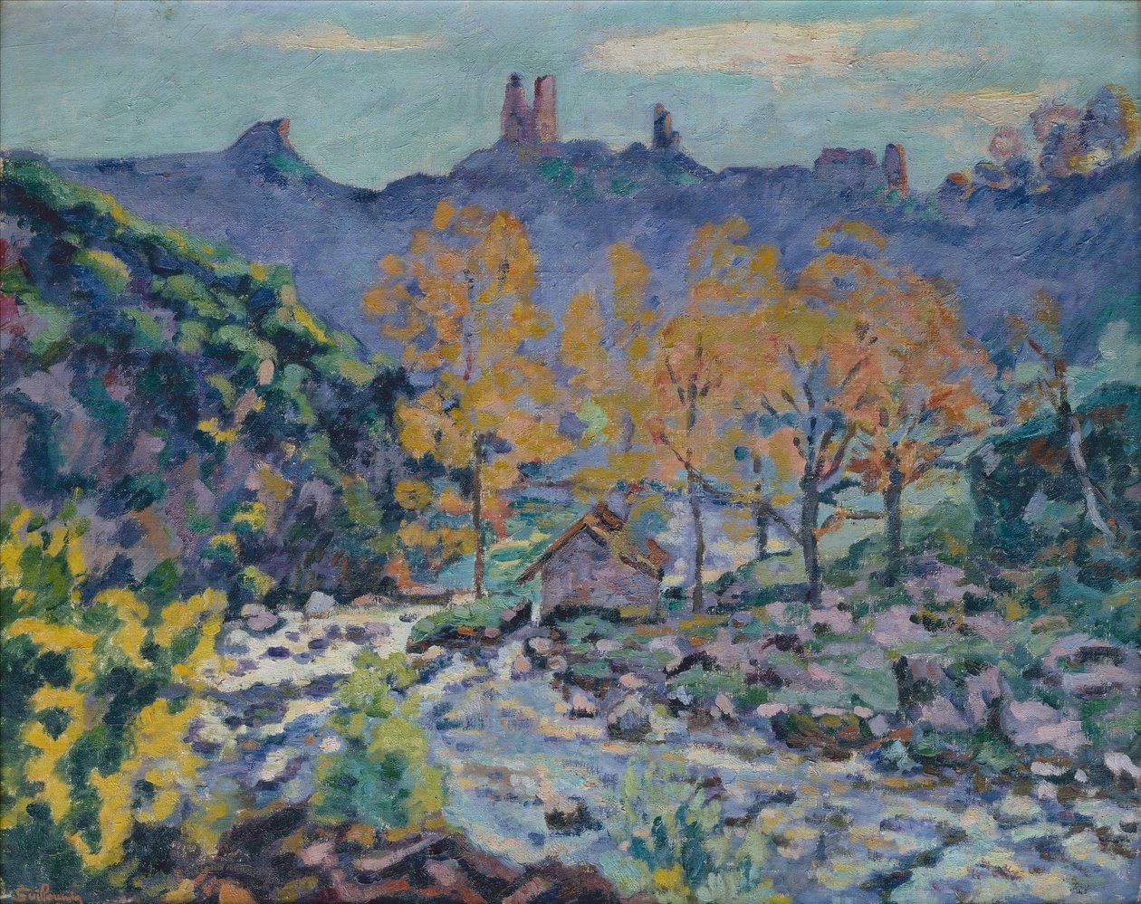 Le Moulin de Brigand et les Ruines du Château de Crozant, Creuse, c.1900 - Jean Baptiste Armand Guillaumin