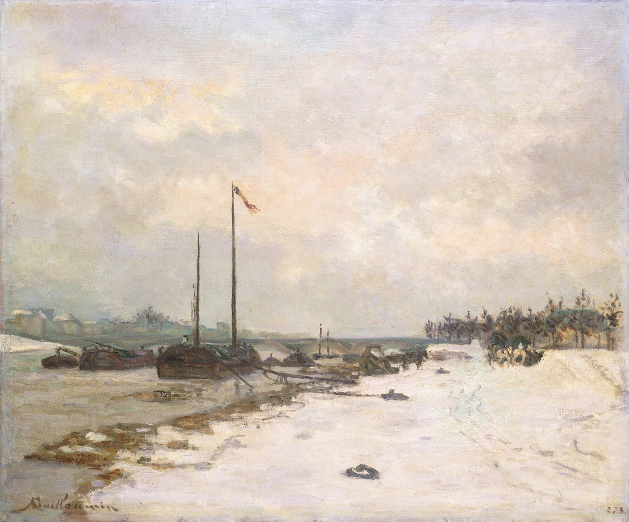Les quais de la Seine aux environs de Paris, 1873 - Jean Baptiste Armand Guillaumin