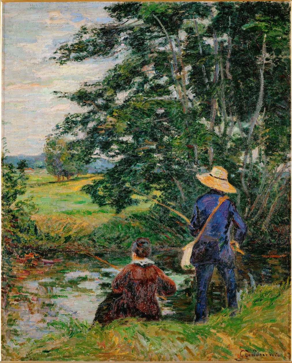 Les pêcheurs (peinture sur toile) - Jean Baptiste Armand Guillaumin