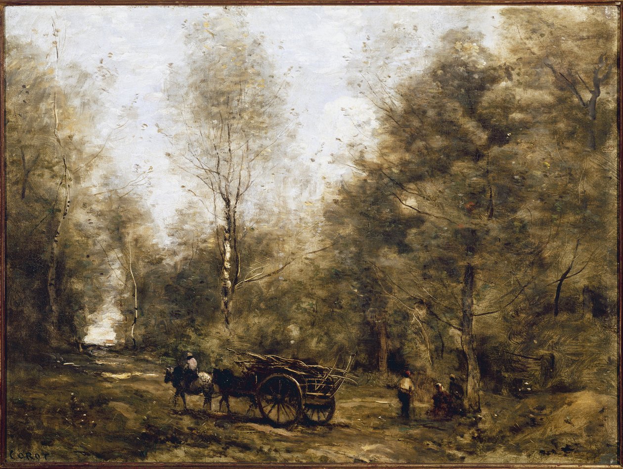 Un chemin dans les bois de Wagnonville - Jean Baptiste Camille Corot