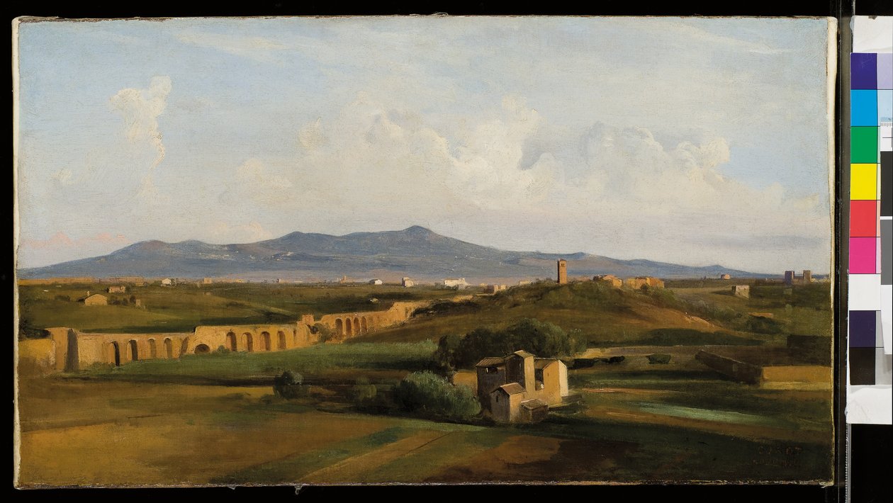 Aqueduc dans la campagne romaine - Jean Baptiste Camille Corot