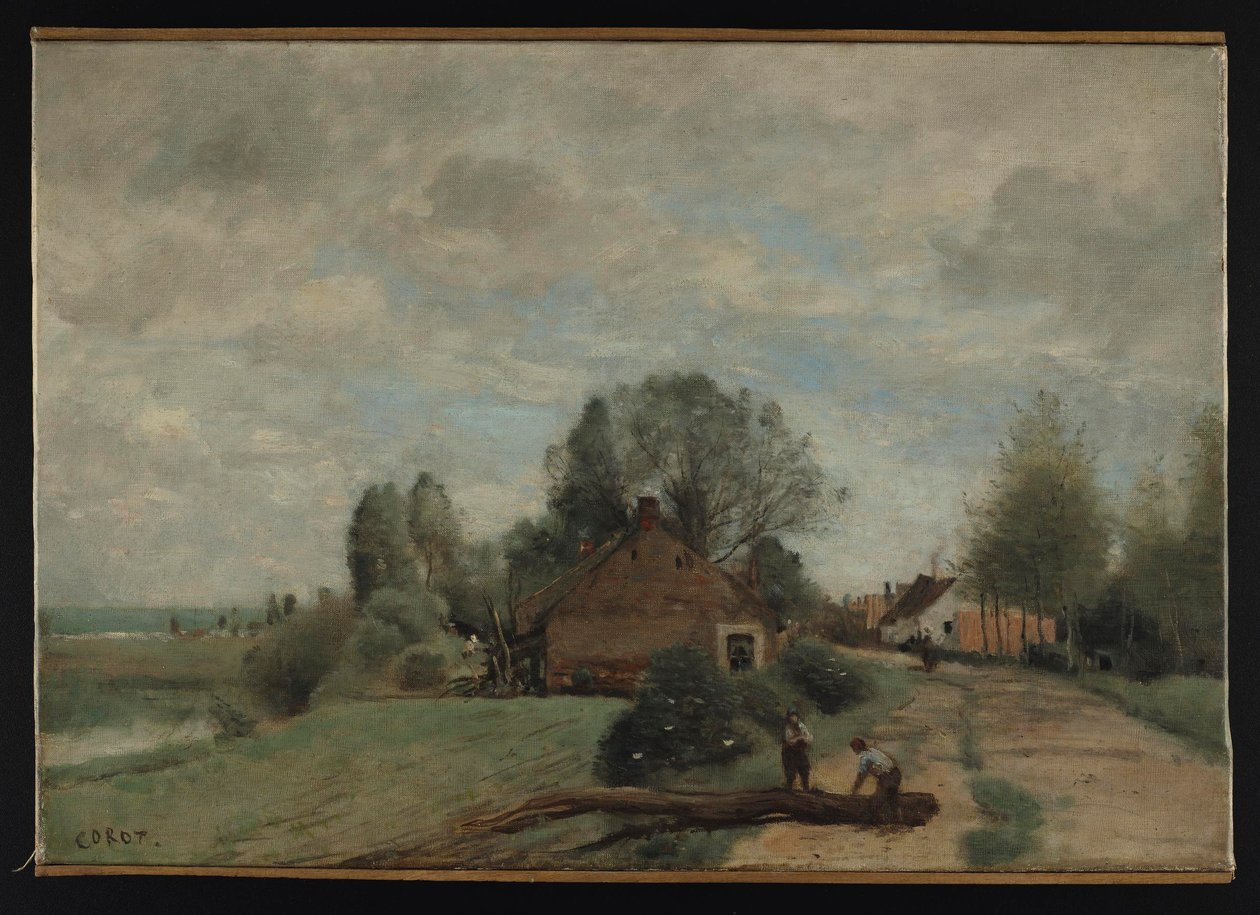 Corot - La Route aux Bûcherons, Arleux-du-Nord, 1871, NMW A 24958 - Jean Baptiste Camille Corot