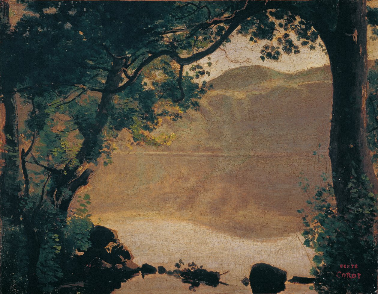 Le lac de Nemi - Jean Baptiste Camille Corot