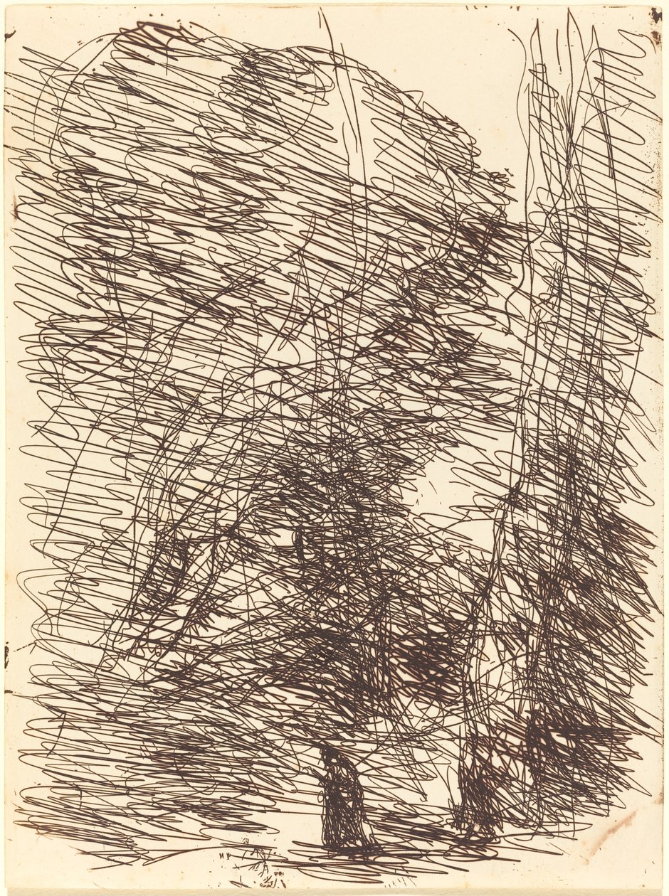 Rêveur sous les grands arbres - Jean Baptiste Camille Corot