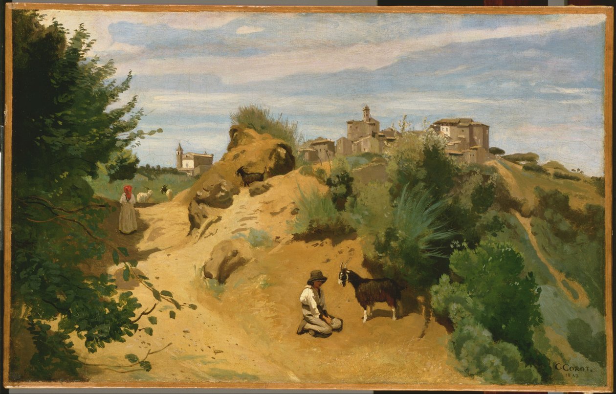 Français : Genzano Genzano - Jean Baptiste Camille Corot