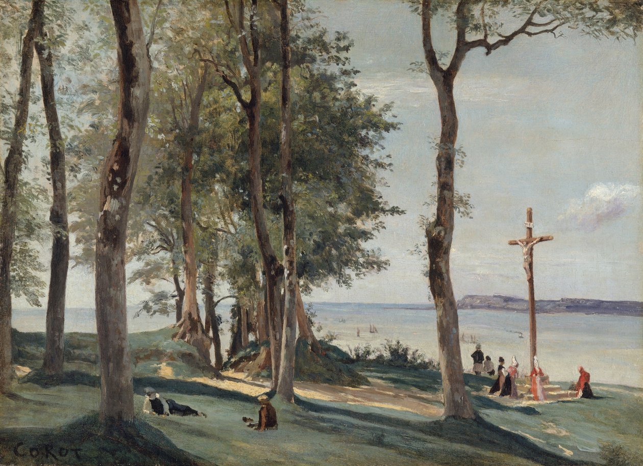 Honfleur : Calvaire, vers 1830 - Jean Baptiste Camille Corot