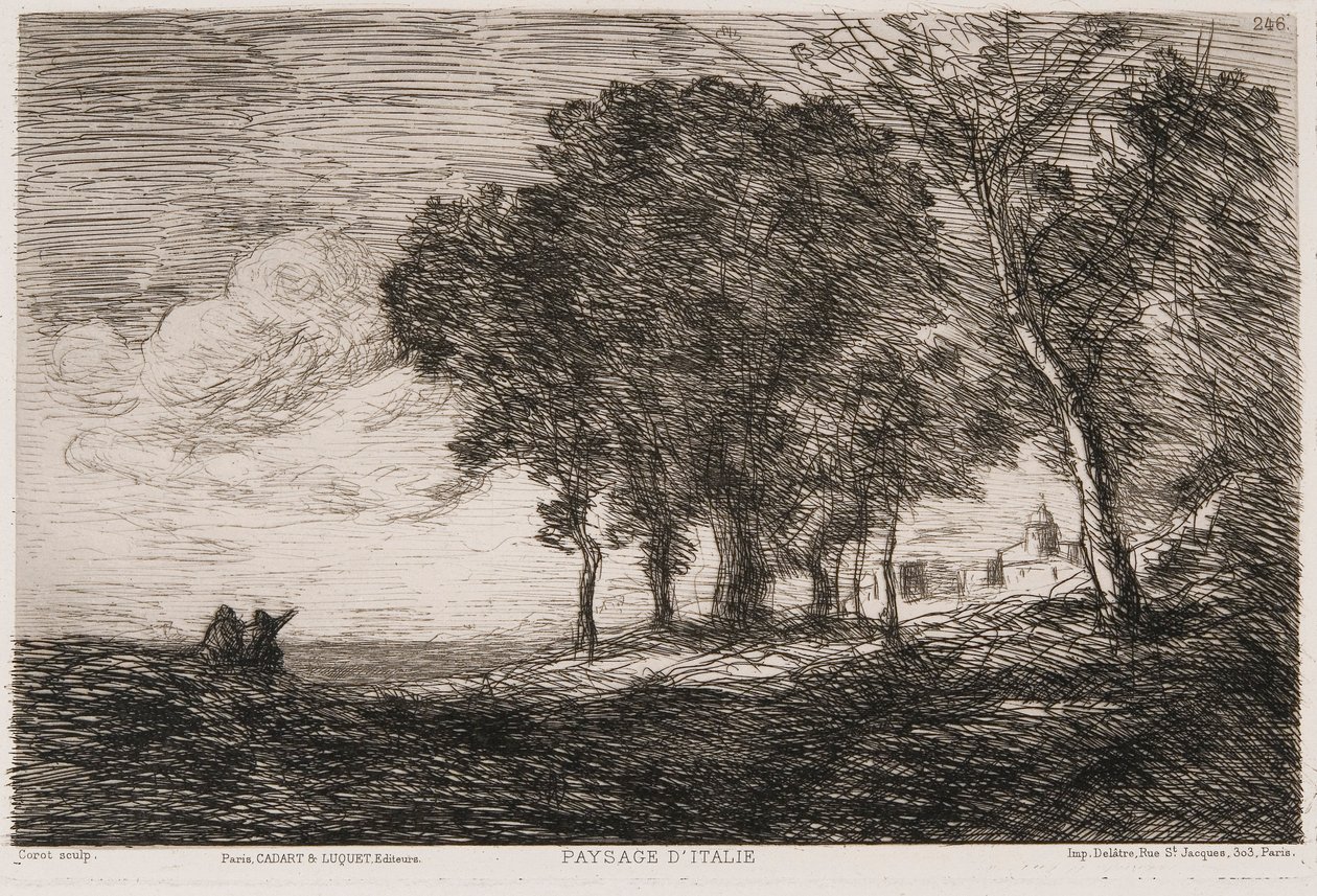 Paysage italien, vers 1865 - Jean Baptiste Camille Corot
