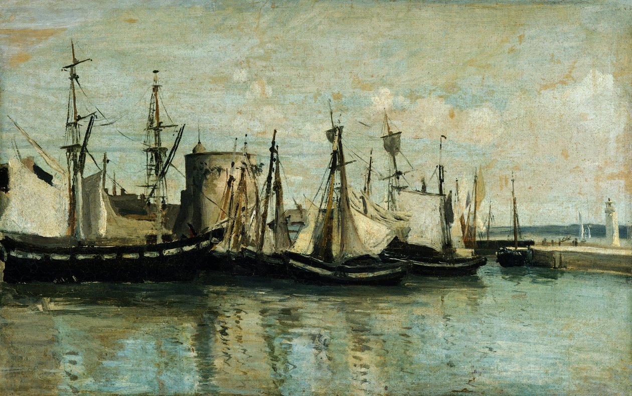 La Rochelle, entrée du bassin de radoub - Jean Baptiste Camille Corot