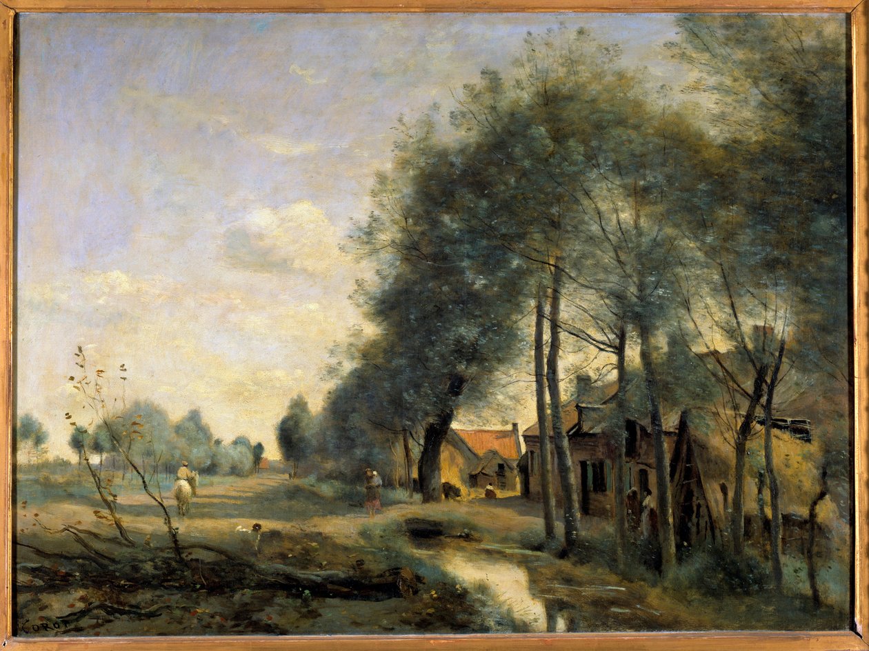 La route de Sin le Noble, près de Douai - Jean Baptiste Camille Corot